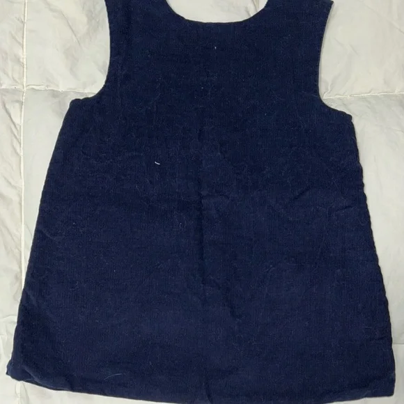 The Beaufort Bonnet Co navy corduroy Janie Jumper sz 2T EUC smoke free home - Picture 5 of 5